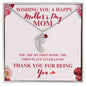 Perfect for Mother's Day! Engraved Baby Feet with Birthstone Necklace