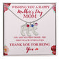 Perfect for Mother's Day! Engraved Baby Feet with Birthstone Necklace