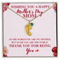 Perfect for Mother's Day! Engraved Baby Feet with Birthstone Necklace