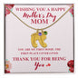 Perfect for Mother's Day! Engraved Baby Feet with Birthstone Necklace
