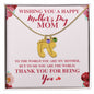 Perfect for Mother's Day! Engraved Baby Feet with Birthstone Necklace