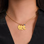 Perfect for Mother's Day! Engraved Baby Feet with Birthstone Necklace