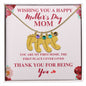 Perfect for Mother's Day! Engraved Baby Feet with Birthstone Necklace