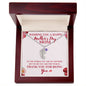 Perfect for Mother's Day! Engraved Baby Feet with Birthstone Necklace