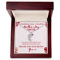 Perfect for Mother's Day! Engraved Baby Feet with Birthstone Necklace