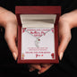 Perfect for Mother's Day! Engraved Baby Feet with Birthstone Necklace