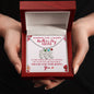 Perfect for Mother's Day! Engraved Baby Feet with Birthstone Necklace