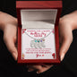 Perfect for Mother's Day! Engraved Baby Feet with Birthstone Necklace