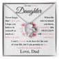 (Almost Sold Out) Gift For Lovely Daughter - Love Dad - Forever Love Heart Necklace