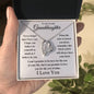(Almost Sold Out) To My Lovely Granddaughter - I Love You - Forever Love Heart Necklace