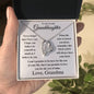 (Almost Sold Out) To My Lovely Granddaughter - Love Grandma - Forever Love Heart Necklace