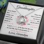 (Almost Sold Out) Gift For Lovely Granddaughter - Love Grandpa - Forever Love Heart Necklace