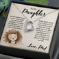 To My Daughter - Promise To Love You - Forever Love Necklace