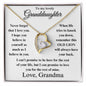(Almost Sold Out) To My Lovely Granddaughter - Love Grandma - Forever Love Heart Necklace