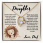 To My Daughter - Promise To Love You - Forever Love Necklace