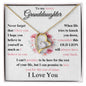 (Almost Sold Out) Gift For Lovely Granddaughter - I Love You - Forever Love Heart Necklace