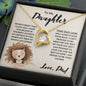 To My Daughter - Promise To Love You - Forever Love Necklace