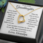 (Almost Sold Out) To My Lovely Granddaughter - Love Grandpa - Forever Love Heart Necklace
