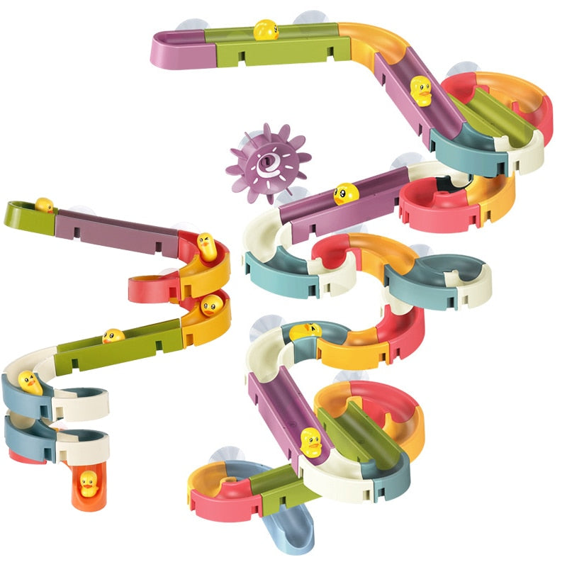DUCKS-AT-PLAY SLIP AND SLIDE BATHTUB TOY