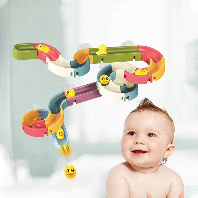 DUCKS-AT-PLAY SLIP AND SLIDE BATHTUB TOY