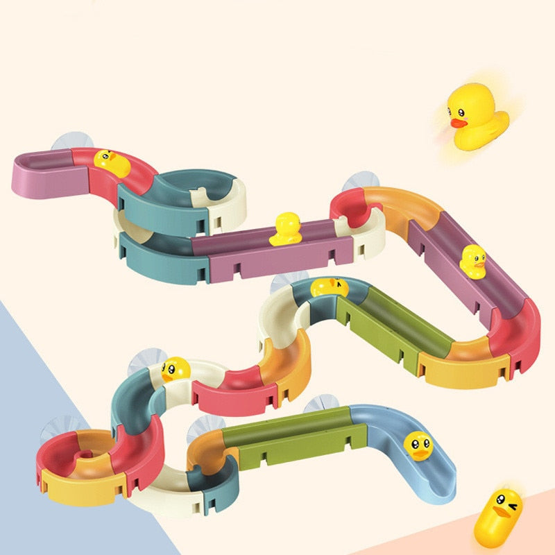 DUCKS-AT-PLAY SLIP AND SLIDE BATHTUB TOY