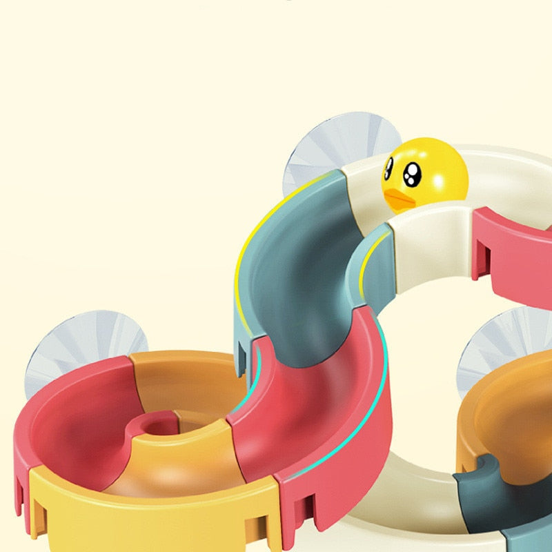 DUCKS-AT-PLAY SLIP AND SLIDE BATHTUB TOY