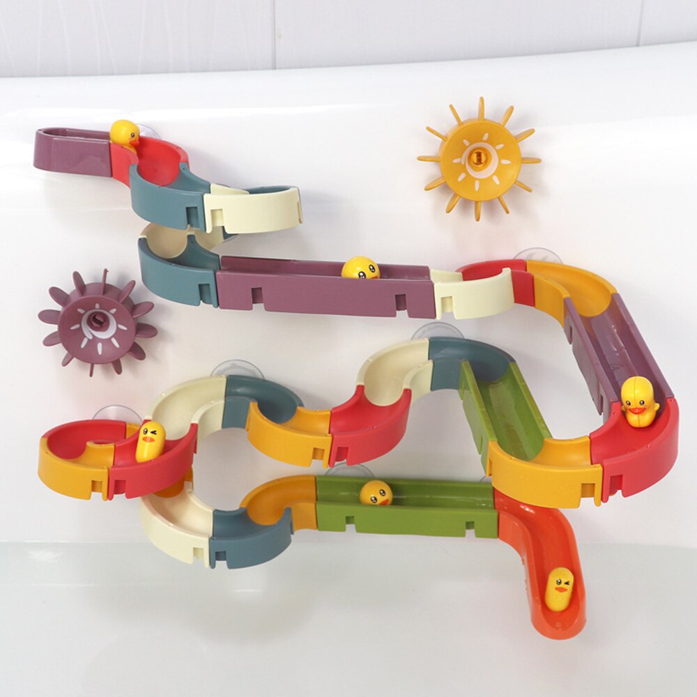 DUCKS-AT-PLAY SLIP AND SLIDE BATHTUB TOY
