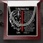 Personalized To My Badass Dad - Cuban Link Chain - Luxury Box
