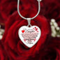 To My Daughter - Promise To Love You - Valentine's Luxury Heart Necklace