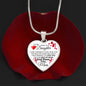 To My Daughter - Promise To Love You - Valentine's Luxury Heart Necklace