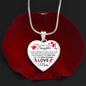 To My Daughter - Promise To Love You - Valentine's Luxury Heart Necklace