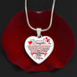 To My Daughter - Promise To Love You - Valentine's Luxury Heart Necklace