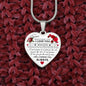 To My Daughter - Rose Heart Valentine's Necklace
