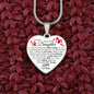 To My Daughter From Mom - See All You Are Yet To Be In My Eyes - Valentine's Luxury Heart Necklace