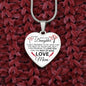 To My Daughter From Mom - Promise To Love You - Valentine's Luxury Heart Necklace