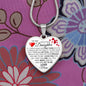 To My Daughter From Mom - See All You Are Yet To Be In My Eyes - Valentine's Luxury Heart Necklace