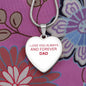 To My Daughter From Dad - Love Always And Forever - Valentine's Luxury Heart Necklace