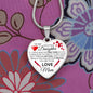 To My Daughter From Mom - See Through My Eyes - Valentine's Luxury Heart Necklace