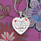 To My Daughter From Dad - See Through My Eyes - Valentine's Luxury Heart Necklace