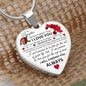 To My Daughter - Rose Heart Valentine's Necklace