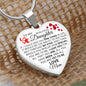 To My Daughter From Mom - See All You Are Yet To Be In My Eyes - Valentine's Luxury Heart Necklace