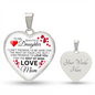 To My Daughter - Promise To Love You - Valentine's Luxury Heart Necklace