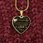 To My Daughter From Mom - I Promise To Love You - Valentine's Luxury Heart Necklace