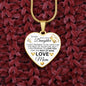 To My Daughter From Mom - I Promise To Love You - Valentine's Luxury Heart Necklace