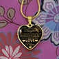 To My Daughter From Mom - I Promise To Love You - Valentine's Luxury Heart Necklace