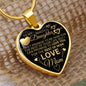 To My Daughter From Mom - I Promise To Love You - Valentine's Luxury Heart Necklace