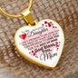 To My Daughter - Promise To Love You - Valentine's Luxury Heart Necklace