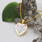 To My Daughter From Mom - See All You Are Yet To Be In My Eyes - Valentine's Luxury Heart Necklace