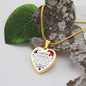 To My Daughter - Rose Heart Valentine's Necklace