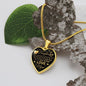 To My Daughter From Mom - I Promise To Love You - Valentine's Luxury Heart Necklace
